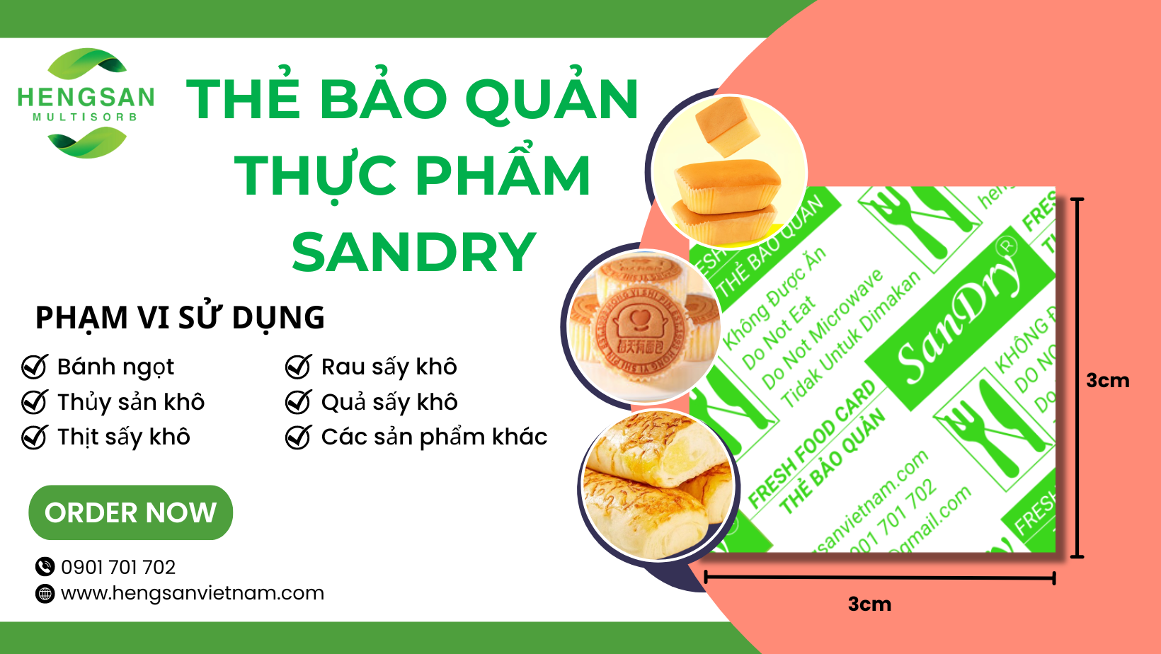 SẢN PHẨM BẢO QUẢN THỰC PHẨM FRESH FOOD CARD SANDRY